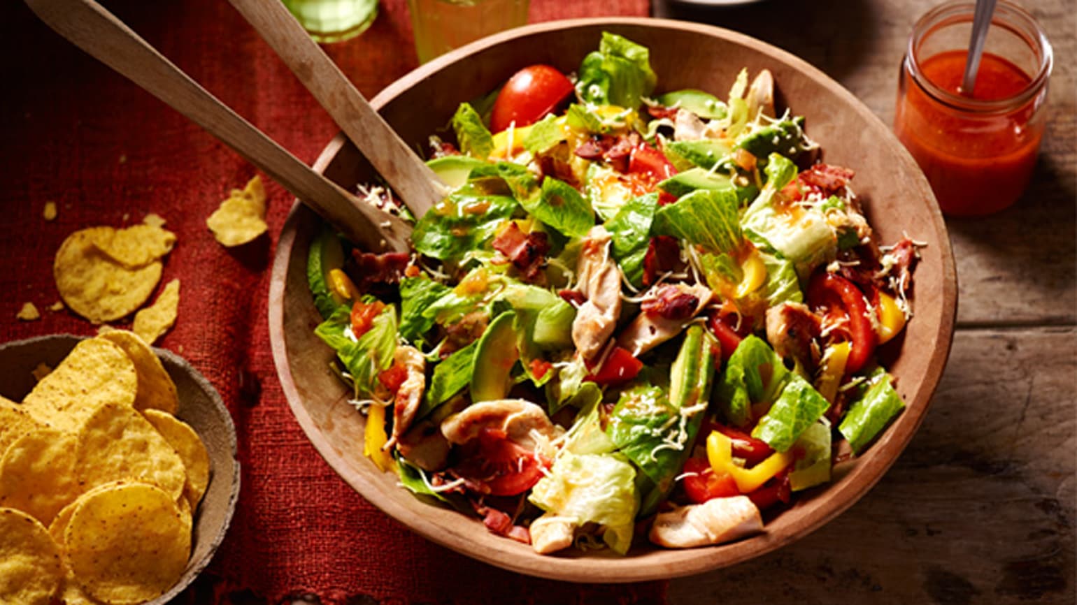 Chicken BLT Taco Salad
